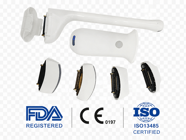 Draadloze handheld echografiescanner met 192 elementen | Draagbaar POCUS-systeem met verwisselbare sondes