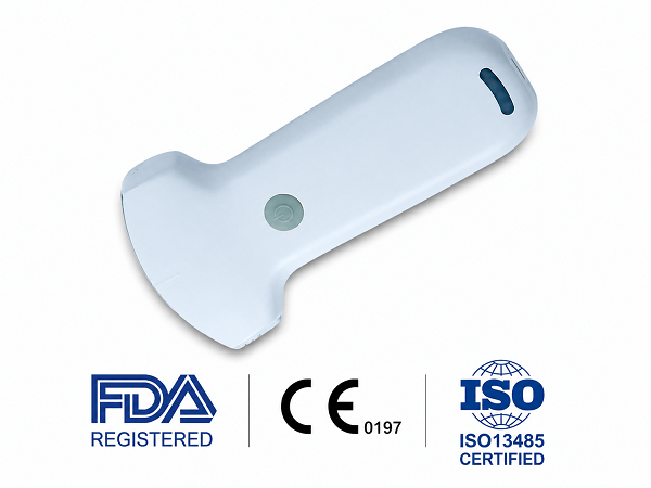 Draadloze handheld echografiescanner met 192 elementen | Draagbaar POCUS-systeem met verwisselbare sondes